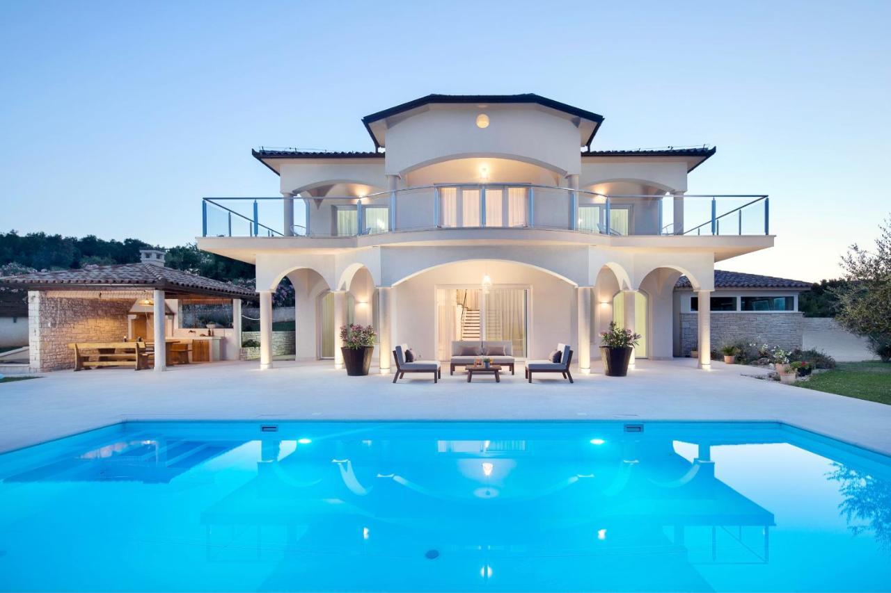 Luxury Panorama Vila With Amazing Seaview In Gondolici 7 Km From Rabac Labin  Eksteriør bilde