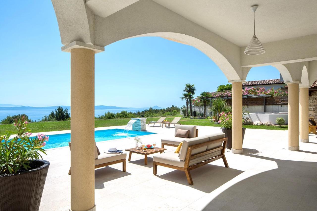 Luxury Panorama Vila With Amazing Seaview In Gondolici 7 Km From Rabac Labin  Eksteriør bilde