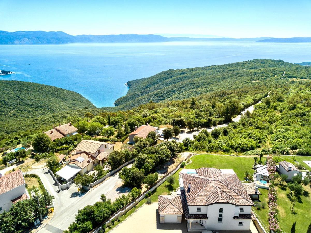 Luxury Panorama Vila With Amazing Seaview In Gondolici 7 Km From Rabac Labin  Eksteriør bilde