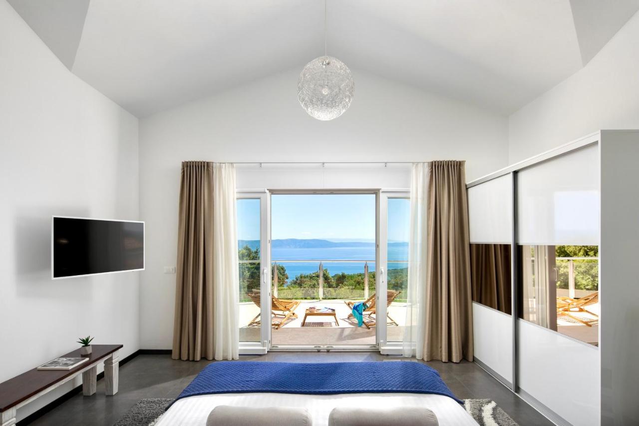 Luxury Panorama Vila With Amazing Seaview In Gondolici 7 Km From Rabac Labin  Eksteriør bilde