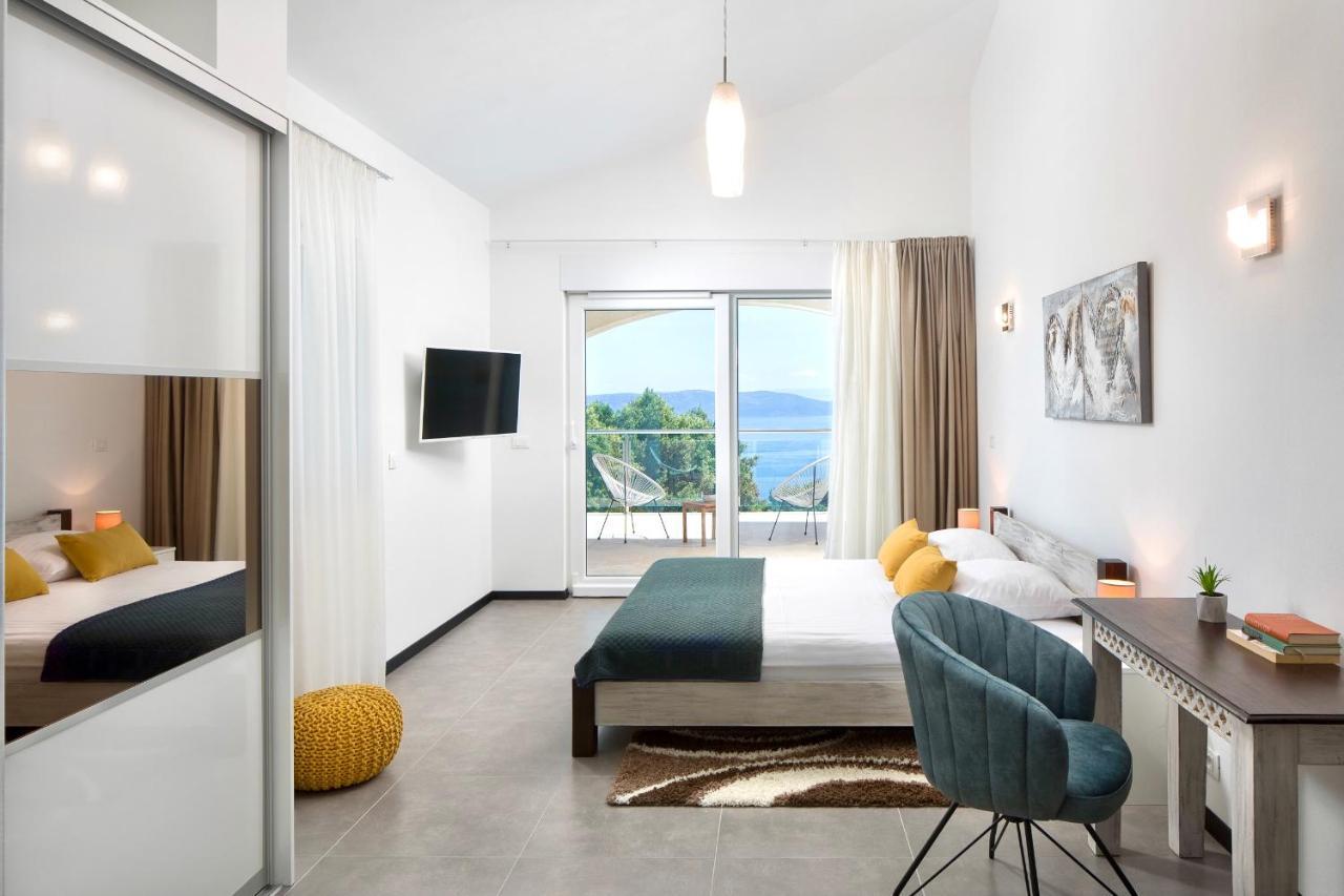 Luxury Panorama Vila With Amazing Seaview In Gondolici 7 Km From Rabac Labin  Eksteriør bilde