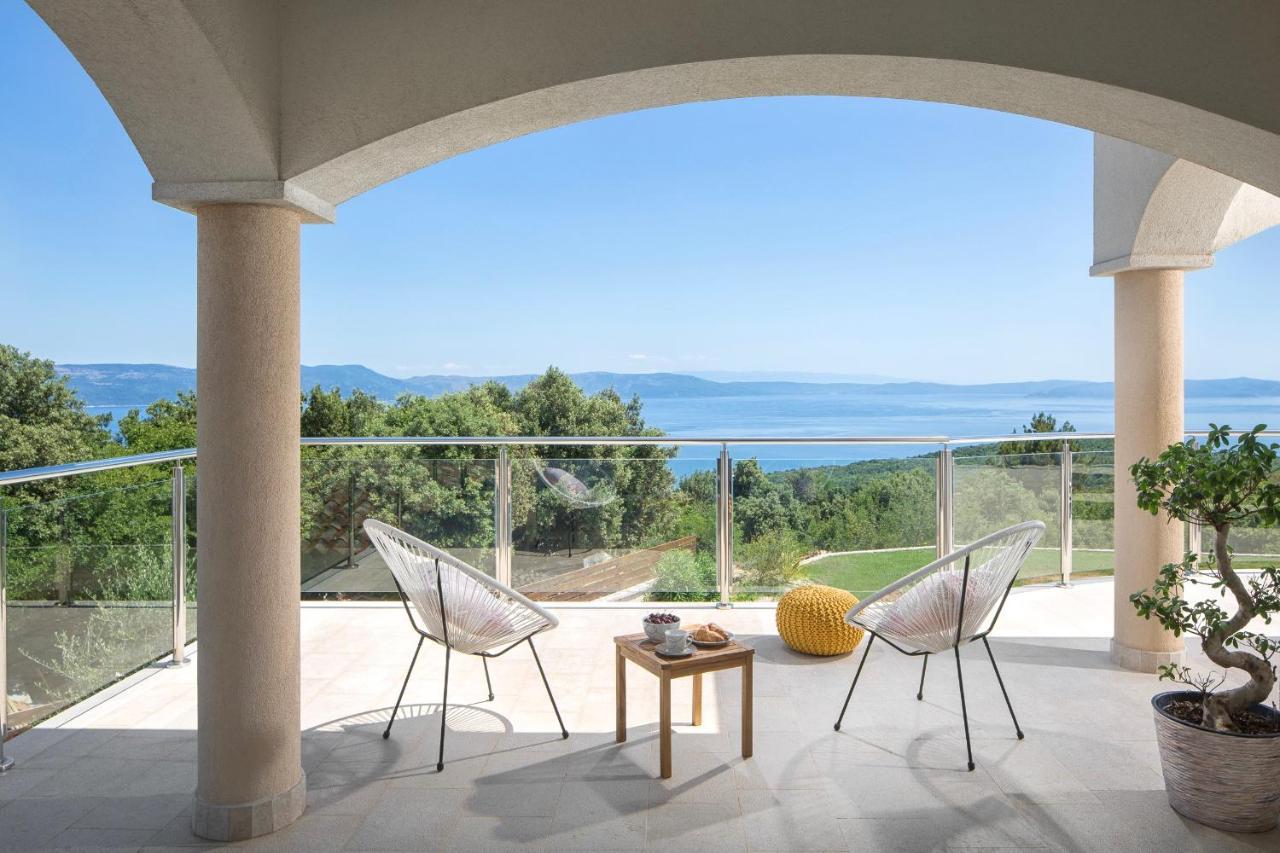 Luxury Panorama Vila With Amazing Seaview In Gondolici 7 Km From Rabac Labin  Eksteriør bilde